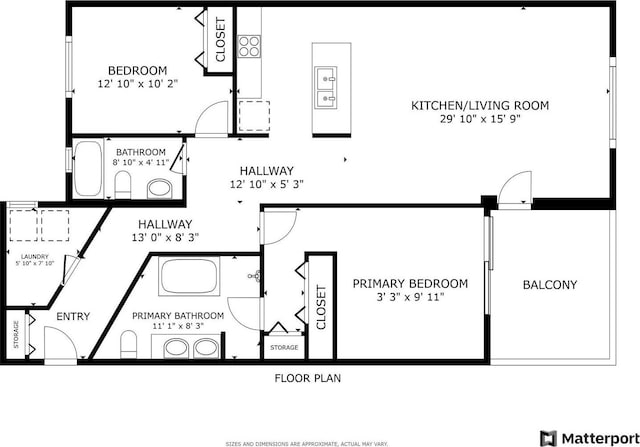3021 W Armitage Ave Unit 201, Chicago, IL 60647 - view of floor plan / room layout