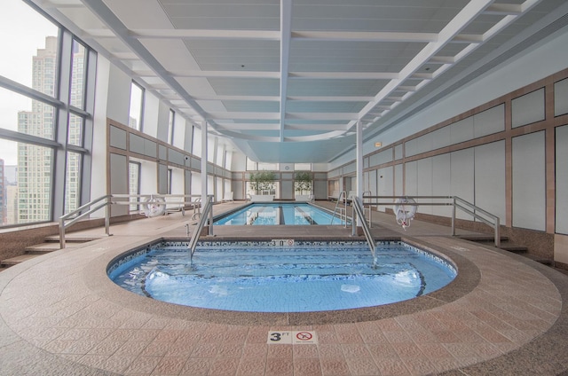 161 E Chicago Ave Unit 49B, Chicago, IL 60611 - indoor pool with a hot tub