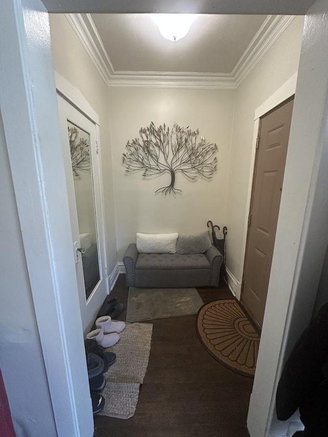 1519 E 76th Pl, Chicago, IL 60619 - corridor featuring wood finished floors and ornamental molding