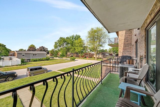 9535 S Mayfield Ave Unit 203, Oak Lawn, IL 60453 - balcony with a residential view