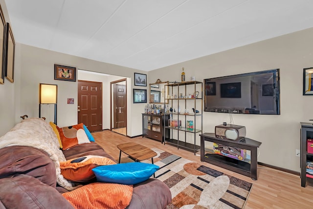 9535 S Mayfield Ave Unit 203, Oak Lawn, IL 60453 - living area featuring wood finished floors and baseboards