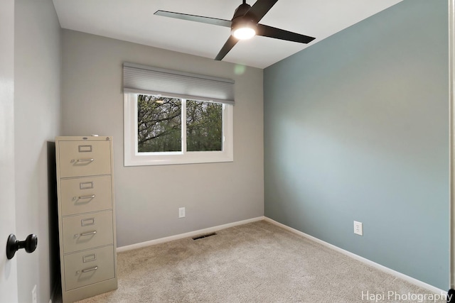 1113 Rolling Lane Rd, Johnsburg, IL 60051 - carpeted spare room with a ceiling fan and baseboards