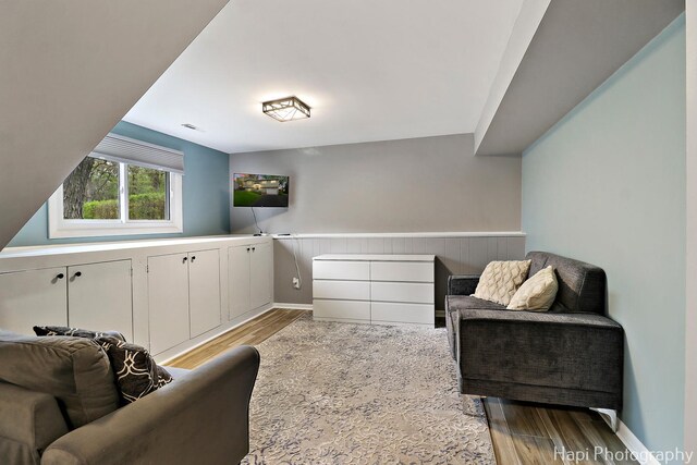 1113 Rolling Lane Rd, Johnsburg, IL 60051 - sitting room featuring wood finished floors and baseboards
