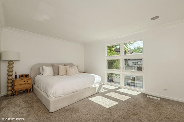 1719 N Halsted St Unit C, Chicago, IL 60614 - carpeted bedroom with ornamental molding and baseboards