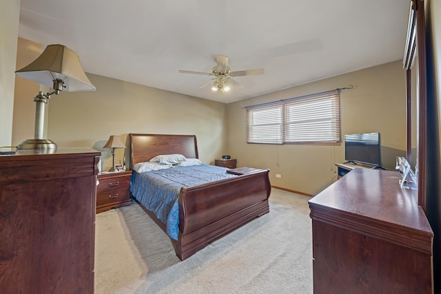 7749 W Lakeview Ter, Frankfort, IL 60423 - bedroom with light colored carpet and ceiling fan