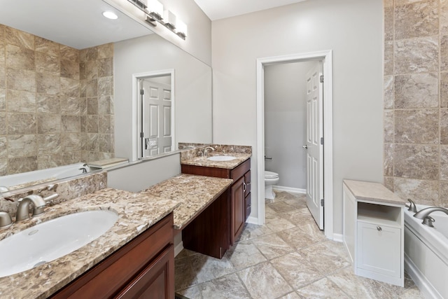 319 W Wood St Unit 18, Palatine, IL 60067 - full bathroom featuring vanity and a bath