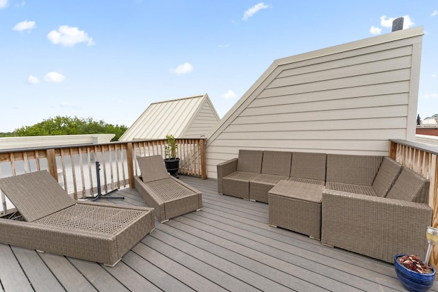 319 W Wood St Unit 18, Palatine, IL 60067 - wooden deck featuring an outdoor living space