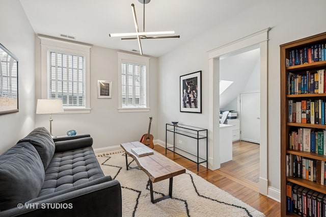 625 Park Ave, Wilmette, IL 60091 - living room featuring wood finished floors and a ceiling fan