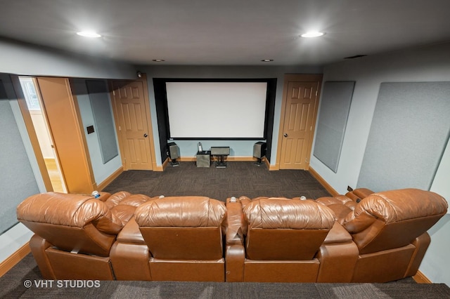625 Park Ave, Wilmette, IL 60091 - carpeted home theater room featuring recessed lighting