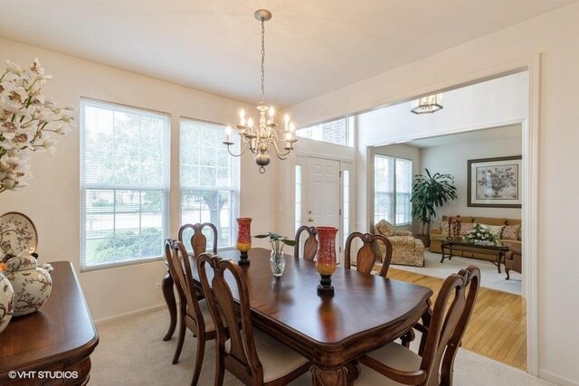 6 Marigold Ln, Algonquin, IL 60102 - dining area with a chandelier and baseboards