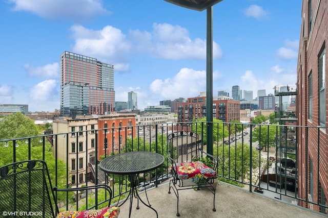 1301 W Washington Blvd Unit 509, Chicago, IL 60607 - balcony with a city view