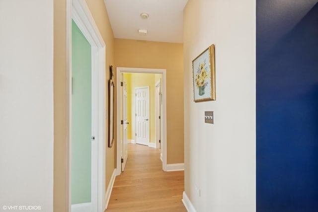 1301 W Washington Blvd Unit 509, Chicago, IL 60607 - hallway with light wood-type flooring and baseboards