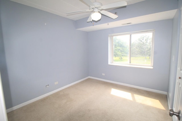 7335 Oakwood Ave Unit 4F, Lyons, IL 60534 - unfurnished room with light colored carpet and ceiling fan