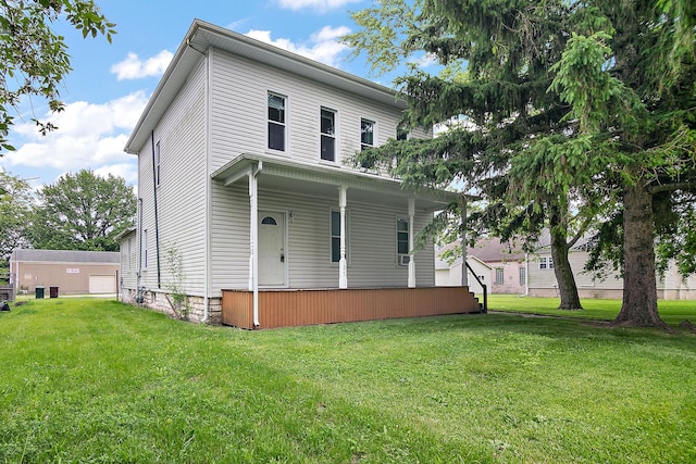 125 S Main St, Clifton, IL 60927 - view of front of house featuring a porch and a front yard