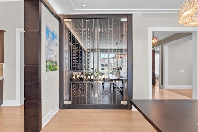 326 Country Ln, Glenview, IL 60025 - wine cellar featuring wood finished floors and recessed lighting