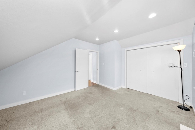 3100 N Newcastle Ave, Chicago, IL 60634 - bonus room featuring carpet flooring, recessed lighting, and vaulted ceiling