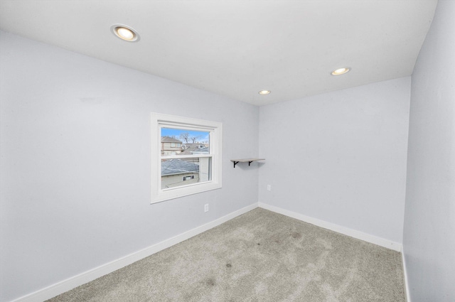 3100 N Newcastle Ave, Chicago, IL 60634 - carpeted spare room with recessed lighting and baseboards