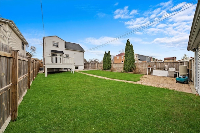 3100 N Newcastle Ave, Chicago, IL 60634 - fenced backyard featuring a patio