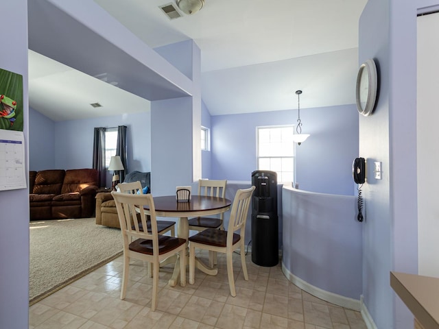 7367 Grandview Ct Unit 7367, Carpentersville, IL 60110 - dining area featuring lofted ceiling and baseboards