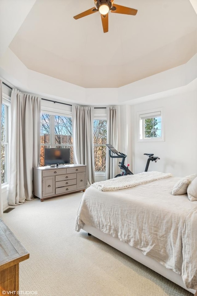 3019 W Cornelia Ave, Chicago, IL 60618 - bedroom with carpet flooring and a ceiling fan