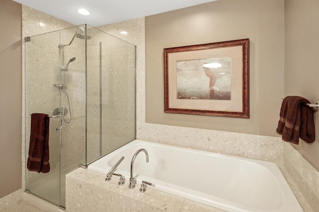 340 E Randolph St Unit 5504, Chicago, IL 60601 - full bath with a stall shower and a garden tub