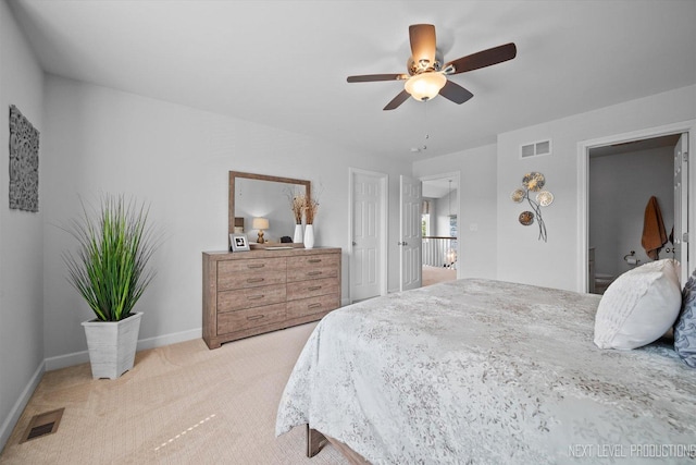 3S661 Breme Dr W, Warrenville, IL 60555 - carpeted bedroom featuring baseboards and ceiling fan