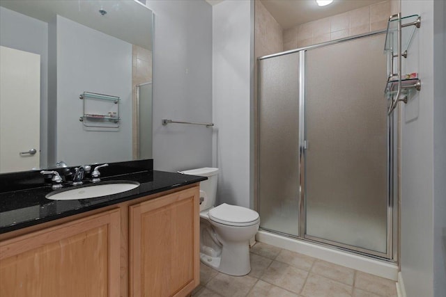 1322 S Prairie Ave Unit 406, Chicago, IL 60605 - bathroom with a shower stall, vanity, and tile patterned floors