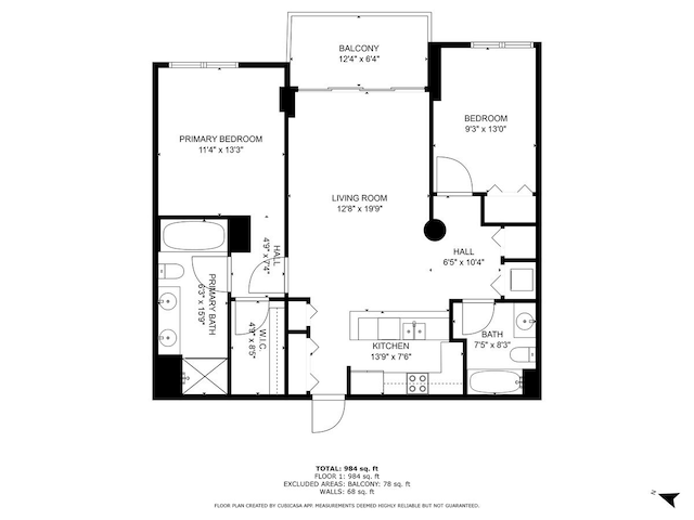 1322 S Prairie Ave Unit 406, Chicago, IL 60605 - view of home floor plan