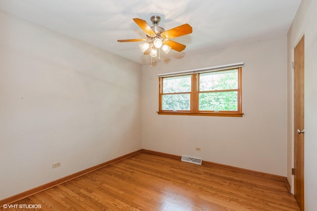 25W251 Highview Dr, Naperville, IL 60563 - empty room featuring light wood-style floors and ceiling fan