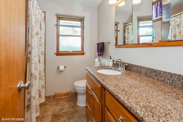 25W251 Highview Dr, Naperville, IL 60563 - full bathroom featuring vanity, plenty of natural light, and a shower with curtain