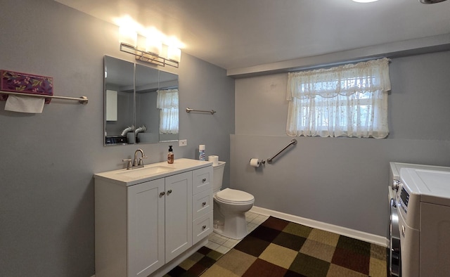 549 E Lincoln St, Palatine, IL 60074 - full bathroom featuring washing machine and clothes dryer and vanity