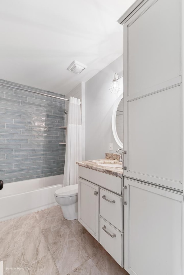1860 Haverford Dr, Algonquin, IL 60102 - full bathroom with vanity and shower / bath combo with shower curtain