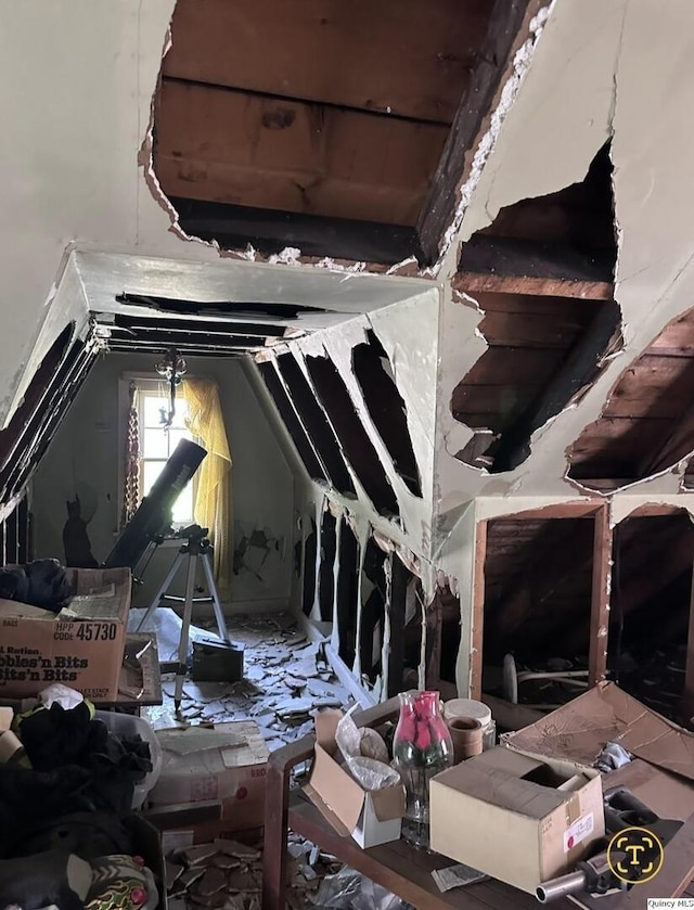 624 College, Quincy, IL 62301 - view of unfinished attic