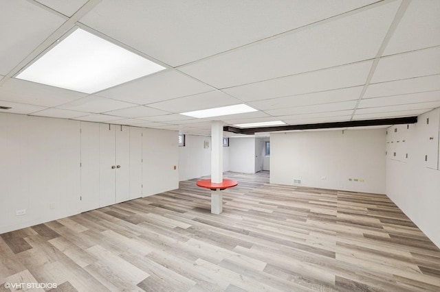 1770 Overland Trl, Deerfield, IL 60015 - finished basement featuring light wood finished floors and a drop ceiling