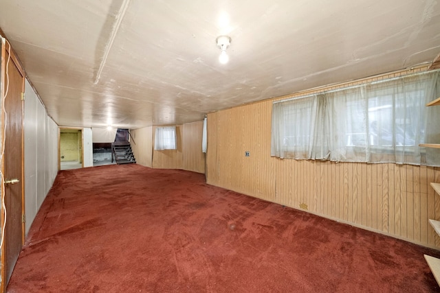 5010 N California Ave, Chicago, IL 60625 - below grade area featuring carpet and wood walls
