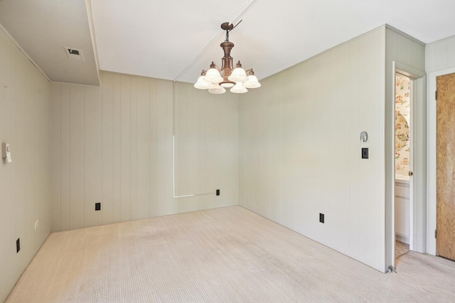 110 Meadowbrook Ln Unit 110, Morris, IL 60450 - unfurnished room with carpet and a chandelier