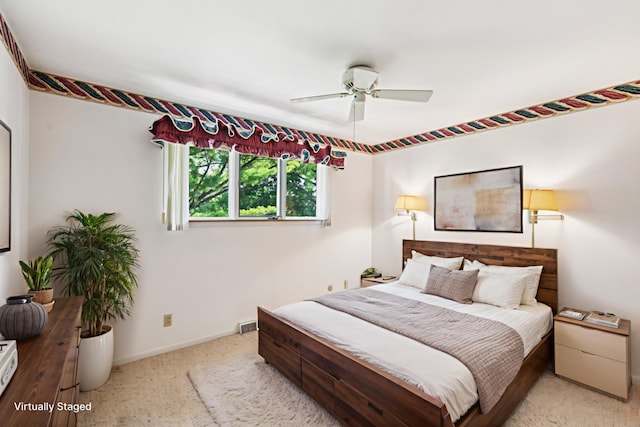 110 Meadowbrook Ln Unit 110, Morris, IL 60450 - bedroom with carpet and ceiling fan