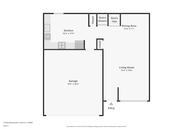 110 Meadowbrook Ln Unit 110, Morris, IL 60450 - view of floor plan / room layout