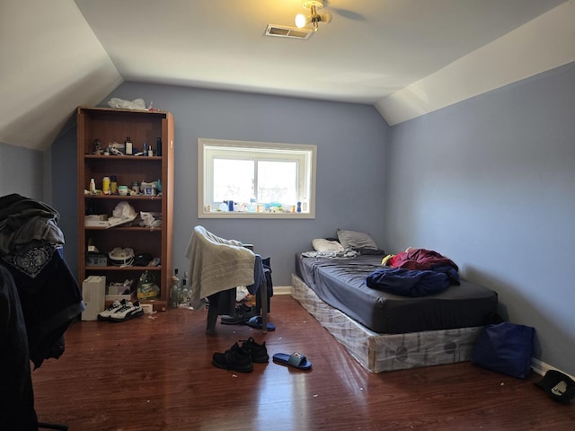 5747 S Laflin St, Chicago, IL 60636 - bedroom featuring vaulted ceiling and wood finished floors