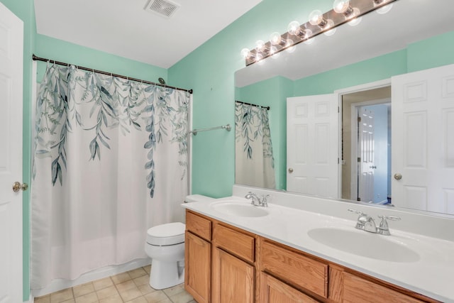 768 Fieldstone Dr, Lake Villa, IL 60046 - bathroom with double vanity and tile patterned floors