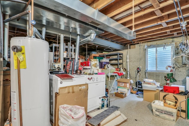 768 Fieldstone Dr, Lake Villa, IL 60046 - below grade area with water heater and washer / dryer