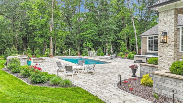 2611 Private Access 424, Mahomet, IL 61853 - outdoor pool featuring a patio