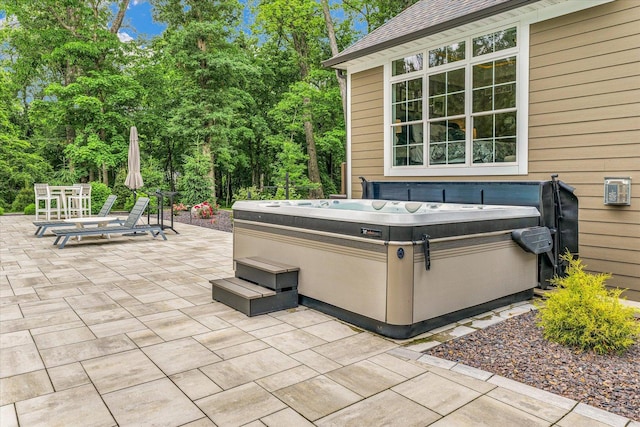 2611 Private Access 424, Mahomet, IL 61853 - view of patio / terrace with a hot tub