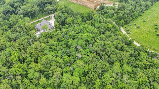 2611 Private Access 424, Mahomet, IL 61853 - aerial view of property and surrounding area with a forest