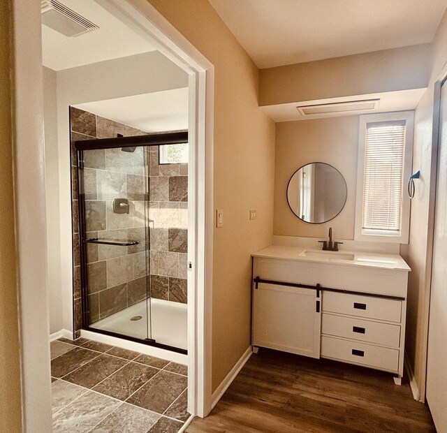325 Shadowbend Dr, Wheeling, IL 60090 - bathroom featuring vanity and a shower stall