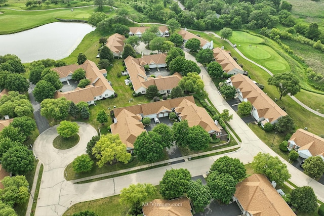 13504 S Buckthorn Ln, Plainfield, IL 60544 - aerial perspective of suburban area with a golf course