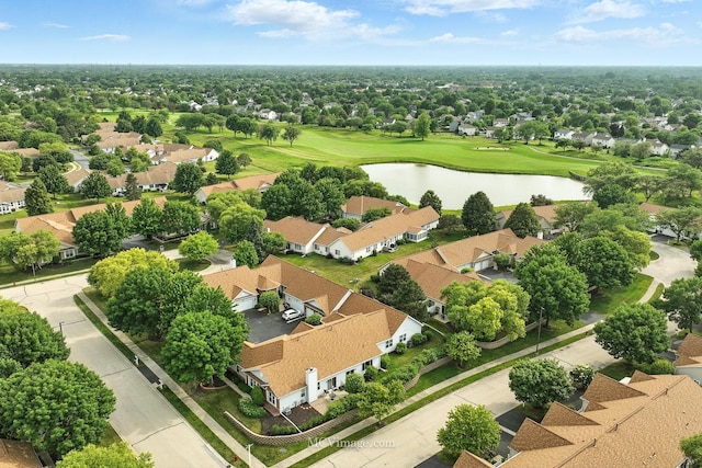 13504 S Buckthorn Ln, Plainfield, IL 60544 - aerial perspective of suburban area featuring a nearby body of water and a golf course