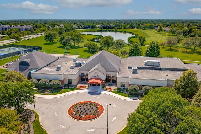 13504 S Buckthorn Ln, Plainfield, IL 60544 - bird's eye view of a large body of water and a tree filled landscape