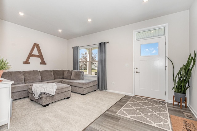 3068 Grande Trl, Yorkville, IL 60560 - living room with wood finished floors and recessed lighting