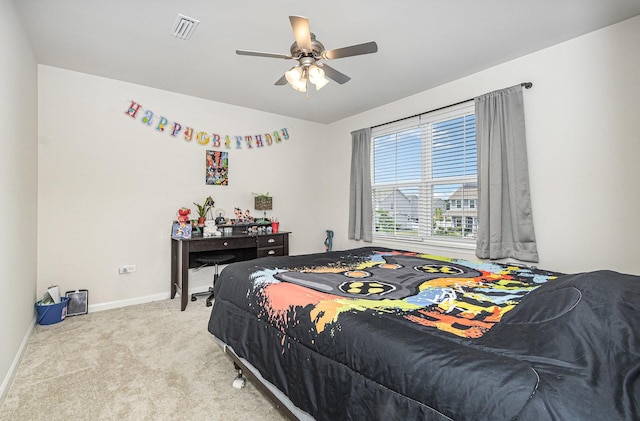 3068 Grande Trl, Yorkville, IL 60560 - carpeted bedroom with baseboards and ceiling fan